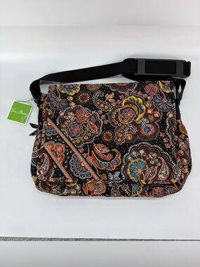 Vera Bradley Retired "Kensington" Messenger Bag Laptop Bag NWT